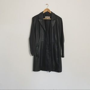 Vintage 90’s Foreside Leather Coat
